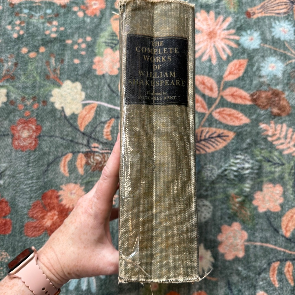 Vintage The Complete Works of William Shakespeare Hardcover Sage‎ Green Cloth - Picture 5 of 12